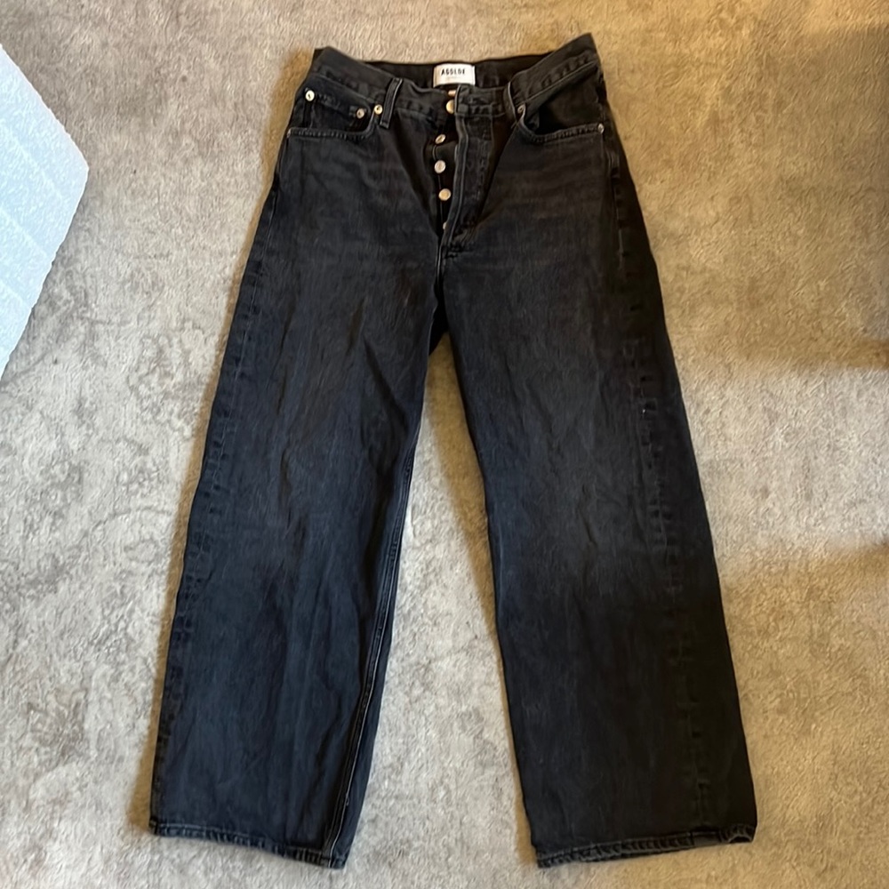 Agolde crop wide leg jeans